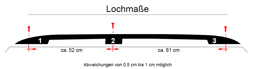 Dachreling Opel Combo L1 kurz (SWB) 2012-2018