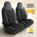 Sitzbez&uuml;ge passend f&uuml;r Aguti Sitze Wohnmobil (Schwarz-Grau) Pilot 4.10