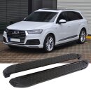 Trittbretter passend f&uuml;r Audi Q7 ab 01/2015 (Model: ALMO, Farbe: Schwarz) mit ABE