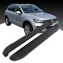 Trittbretter passend f&uuml;r VW Touareg ab 10/2002-05/2010 (Model: ALMO, Farbe: Schwarz) mit ABE