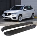 Trittbretter passend f&uuml;r BMW X5 ab 05/2000-02/2007 (Model: ALMO, Farbe: Schwarz) mit ABE