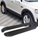 Trittbretter passend f&uuml;r Chevrolet Trax ab 12/2012 (Model: ALMO, Farbe: Schwarz) mit ABE