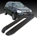 Trittbretter passend f&uuml;r Opel Antara ab 2006-2015 (Model: ALMO, Farbe: Schwarz)