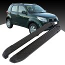 Trittbretter passend f&uuml;r Daihatsu Terios ab 11/2005-12/2017 (Model: ALMO, Farbe: Schwarz)