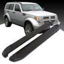 Trittbretter passend f&uuml;r Dodge Nitro ab 09-2006-12/2012 (Model: ALMO, Farbe: Schwarz) mit ABE