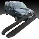 Trittbretter passend f&uuml;r Fiat Doblo ab 11/2009 (Model: ALMO, Farbe: Schwarz) mit ABE