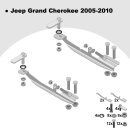 Trittbretter passend f&uuml;r Jeep Grand Cherokee ab 10/2004-10/2011 (Model: ALMO, Farbe: Schwarz)