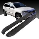 Trittbretter passend f&uuml;r Jeep Grand Cherokee ab 06/2010 (Model: ALMO, Farbe: Schwarz) ABE