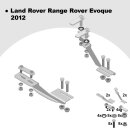 Trittbretter passend f&uuml;r Land Range Rover Evoque 06/2011-12/2018 (Model: ALMO, Farbe: Schwarz)