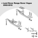 Trittbretter passend f&uuml;r Land Range Rover Vogue 03/2002-12/2012 (Model: ALMO, Farbe: Schwarz)