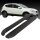 Trittbretter passend für Nissan Qashqai 12/2006-12/2013 (Model: ALMO, Farbe: Schwarz) mit ABE