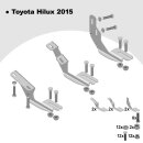 Trittbretter passend f&uuml;r Toyota Hilux Revo ab 05/2015 (Model: ALMO, Farbe: Schwarz) mit ABE