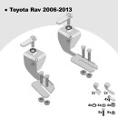 Trittbretter passend f&uuml;r Toyota Rav 4 ab 06/2005-12/2013 (Model: ALMO, Farbe: Schwarz) mit ABE