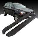 Trittbretter passend f&uuml;r Volvo XC90 ab 06/2002-12/2014 (Model: ALMO, Farbe: Schwarz) mit ABE