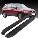 Trittbretter passend f&uuml;r VW Tiguan ab 01/2016 (Model: ALMO, Farbe: Schwarz) mit ABE