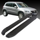 Trittbretter passend f&uuml;r VW Tiguan ab 09/2007-12/2016 (Model: ALMO, Farbe: Schwarz) mit ABE