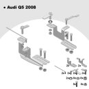 Trittbretter passend f&uuml;r Audi Q5 ab 08/2008-12/2016 (Model: ALMO, Farbe: Silber) mit ABE