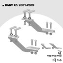 Trittbretter passend f&uuml;r BMW X5 ab 05/2000-02/2007 (Model: ALMO, Farbe: Silber) mit ABE