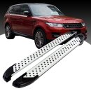 Trittbretter passend f&uuml;r Land Range Rover Sport ab 11/2014 (Model: ALMO, Farbe: Silber) ABE
