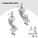 Trittbretter passend f&uuml;r Toyota Rav 4 ab 12/2012-12/2018 (Model: ALMO, Farbe: Silber) mit ABE