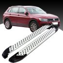 Trittbretter passend f&uuml;r VW Tiguan ab 01/2016 (Model: ALMO, Farbe: Silber) mit ABE