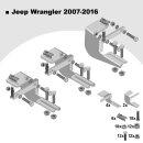 Trittbretter passend f&uuml;r Jeep Wrangler ab 2007-2017 (Model: ALMO, Farbe: Silber) ABE