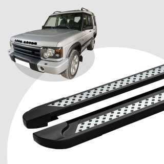 Trittbretter passend für Land Rover Discovery 3 ab 2004-2009 (Model: VISO, Farbe: Schwarz) ABE