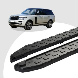 Trittbretter passend für Land Rover Range Rover Vogue ab 08/2012 (Model: SUPA, Farbe: Schwarz)