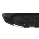 Trittbretter passend f&uuml;r Land Rover Discovery 4 ab 2009-2017 (Model: SUPA, Farbe: Silber)