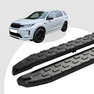 Trittbretter passend für Land Rover Discovery Sport ab 11/2014 (Model: SUPA, Farbe: Schwarz) ABE