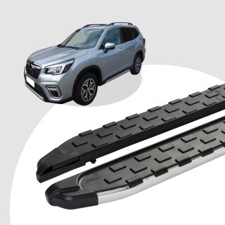 Trittbretter passend für Subaru Forester 11/2012-12/2017 (Model: SUPA, Farbe: Silber) mit ABE