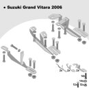 Trittbretter passend f&uuml;r Suzuki Grand Vitara ab 04/2005+ (Model: SUPA, Farbe: Schwarz) mit ABE