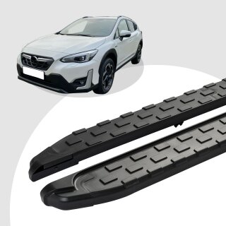 Trittbretter passend für Subaru XV ab 12/2011-12/2018 (Model: SUPA, Farbe: Schwarz)