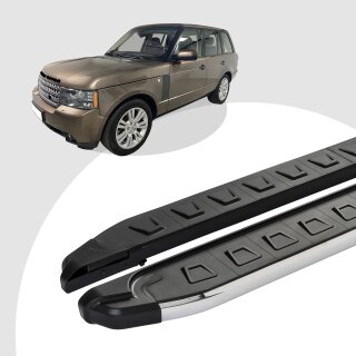 Trittbretter passend für Land Range Rover Vogue 03/2002-12/2012 (Model: NEWS, Farbe: Silber)