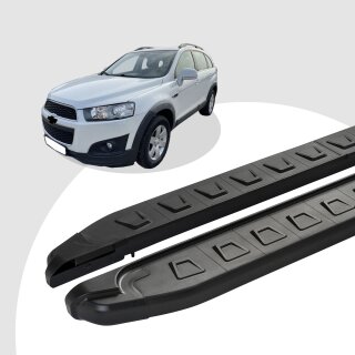 Trittbretter passend für Chevrolet Captiva ab 2006-2015 (Model: NEWS, Farbe: Schwarz)