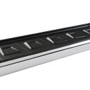 Trittbretter passend f&uuml;r Dacia Stepway ab 10/2012 (Model: NEWS, Farbe: Silber) mit ABE