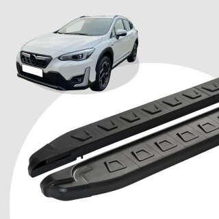 Trittbretter passend für Subaru XV ab 12/2011-12/2018 (Model: NEWS, Farbe: Schwarz)