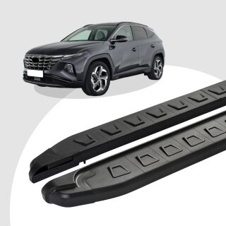 Trittbretter passend für Hyundai Tucson ab 05/2015-2020 (Model: NEWS, Farbe: Schwarz) mit ABE