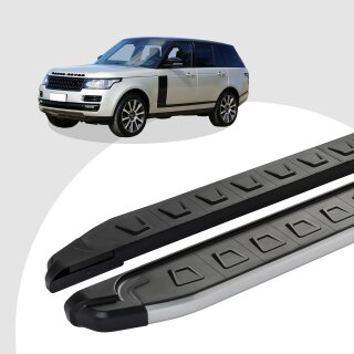 Trittbretter passend für Land Rover Range Rover Vogue ab 08/2012 (Model: NEWS, Farbe: Grau)