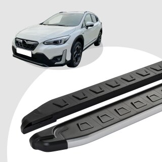 Trittbretter passend für Subaru XV ab 12/2011-12/2018 (Model: NEWS, Farbe: Grau)