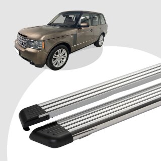 Trittbretter passend für Land Range Rover Vogue 03/2002-12/2012 (Model: PEGA, Farbe: Silber)