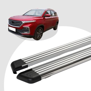 Trittbretter passend für Chevrolet Captiva ab 2016 (Model: PEGA, Farbe: Silber)