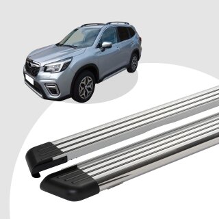 Trittbretter passend für Subaru Forester 11/2012-12/2017 (Model: PEGA, Farbe: Silber) mit ABE