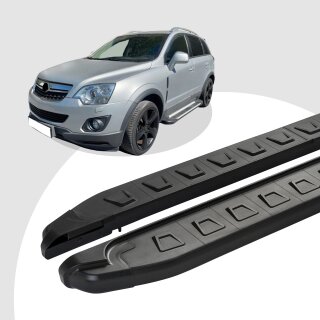 Trittbretter passend für Opel Antara ab 2016 (Model: NEWS, Farbe: Schwarz)