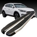 Trittbretter passend f&uuml;r Hyundai Tucson 2020 (Model: DOLU, Farbe: SIlber)