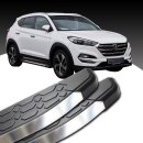 Trittbretter passend f&uuml;r Hyundai Tucson 2020 (Model: LAVA, Farbe: Silber)