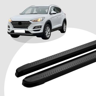 Trittbretter passend für Hyundai Tucson 2020 (Model: MAJA, Farbe: Schwarz)