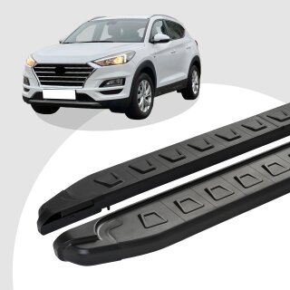 Trittbretter passend für Hyundai Tucson 2020 (Model: NEWS, Farbe: Schwarz)