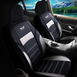Hochwertige Sitzbezüge passend für Hyundai Tucson (Schwarz-Grau)