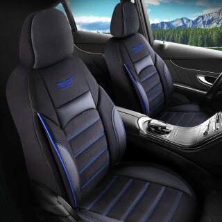 Sitzbezüge passend für für Nissan Pulsar (Schwarz-Blau)
